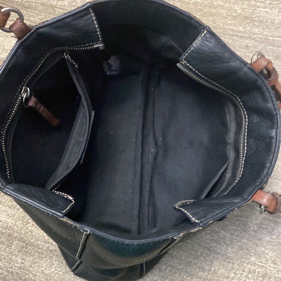 Coach
Chelsea Pebbled  Black and Brown Leather Shoulder Bag
15"L x 4"W x 8"H - Picture 5 of 16